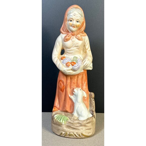 Vtg Homco Bisque Peasant Old Lady Figurines Elderly Farmers Home Decor -Set of 3 - Picture 3 of 10